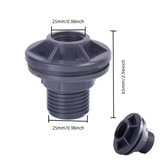 PVC Double Threaded Tank Adapter 25MM