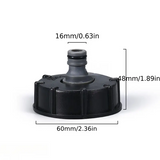 IBC S60x6 1/2 Nipple Valve Connectors