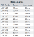Low Density Reducing Tee
